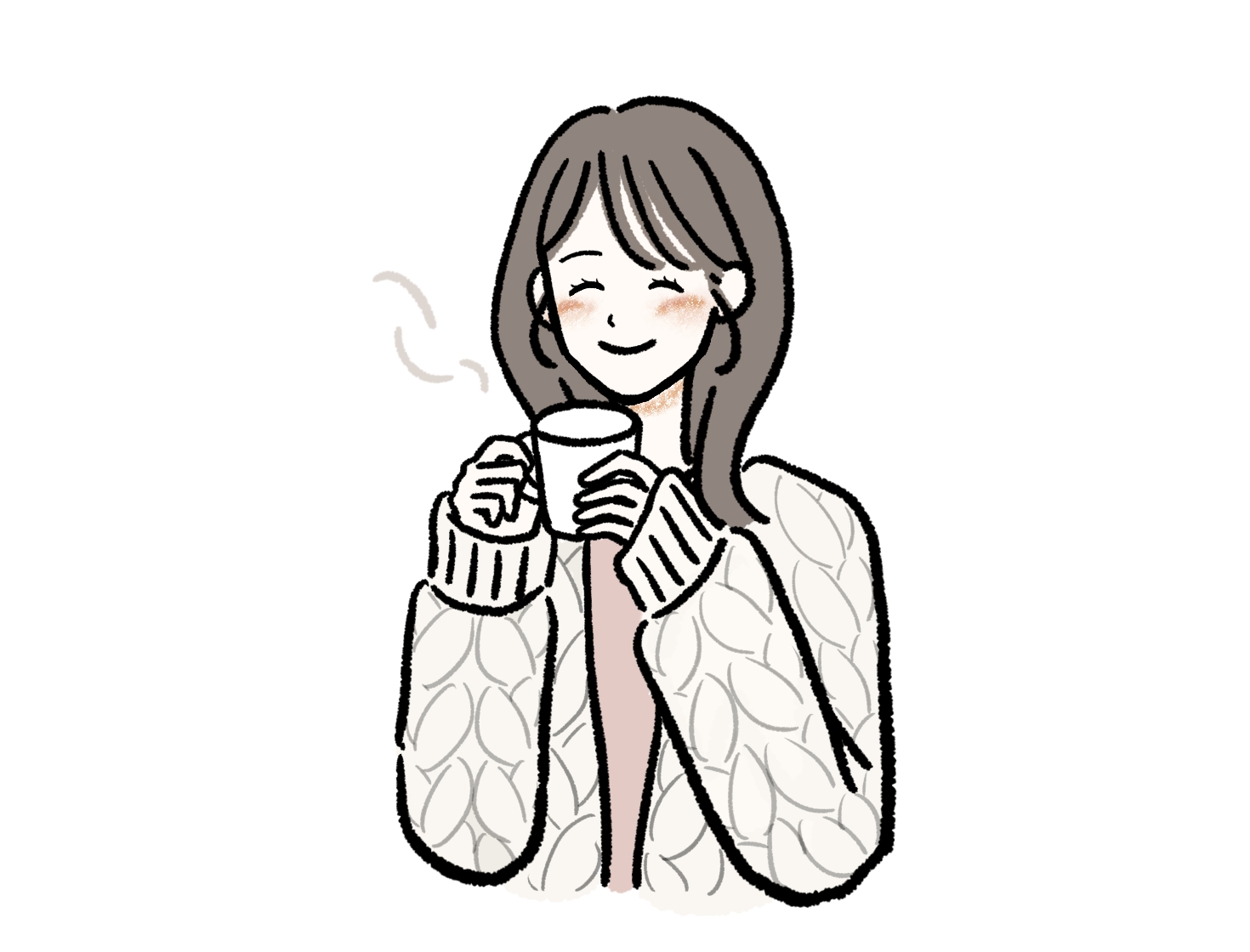 20代で処女卒業を考える女性が落ち着いて自分と向き合っているイメージ