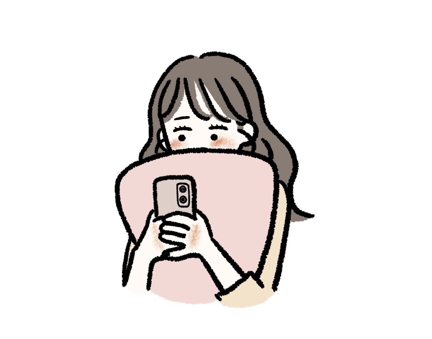 スマートフォンを持つ女性のシルエットと「4人に1人」という数字をイメージした出会いの統計イメージ