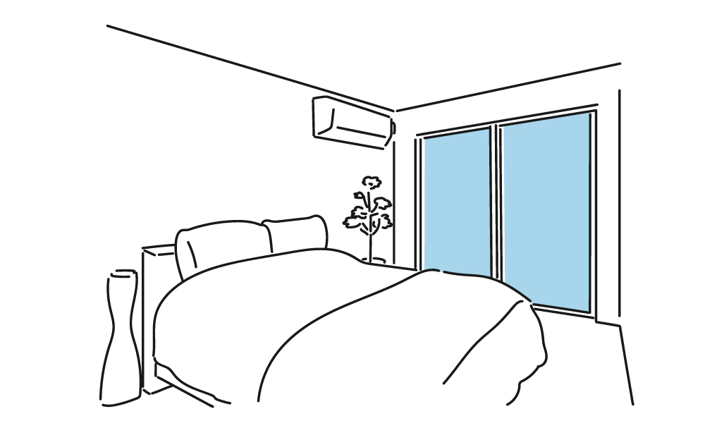 初体験に向けた落ち着いた雰囲気の部屋、柔らかい照明と静かな空間のイメージ